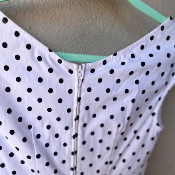 NWT Stop Staring! dress b/w polkadots - Picture 6 of 6